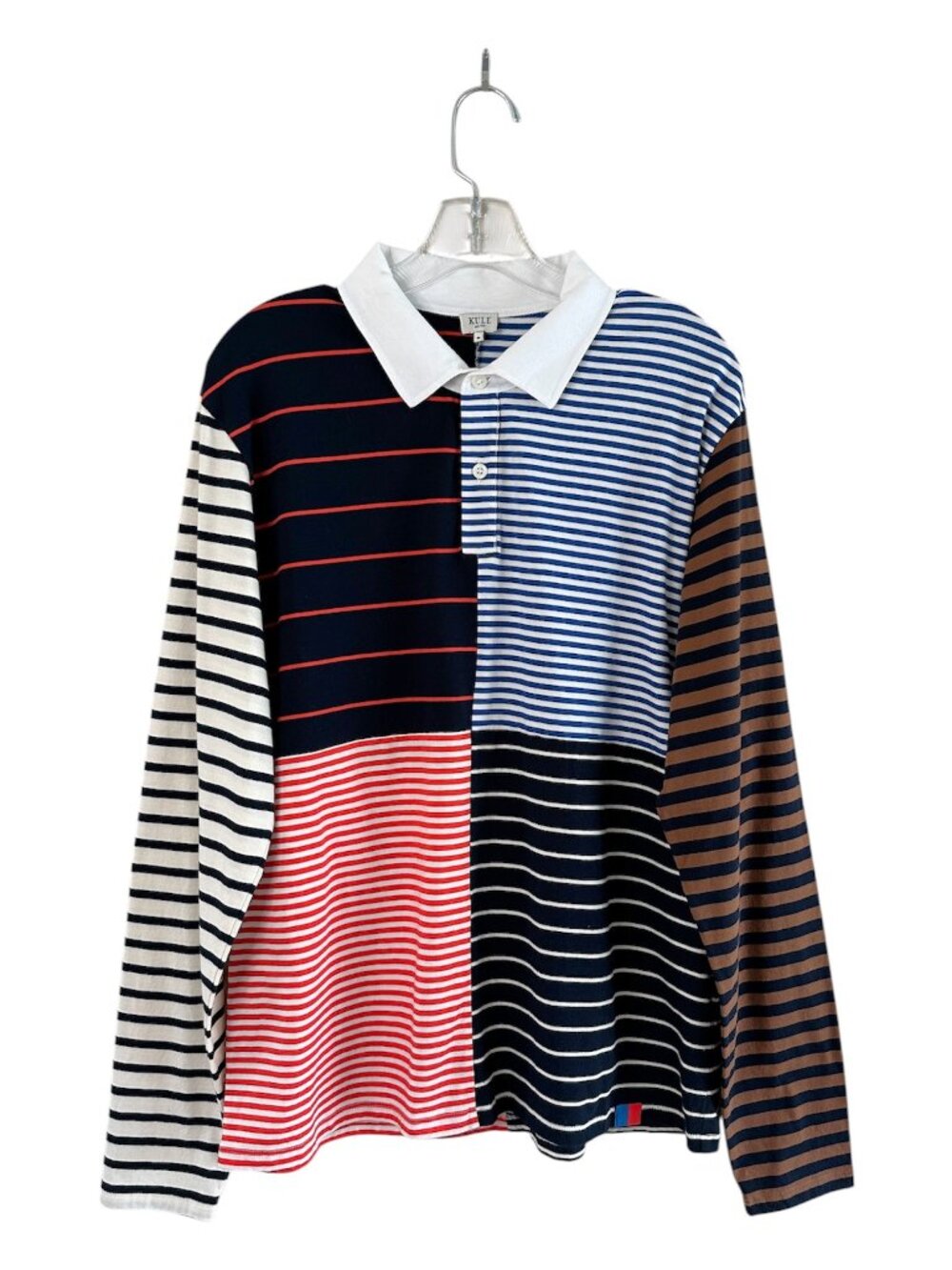 KULE Mister Men's The Patch Rugby Shirt, M, Preppy Collegiate